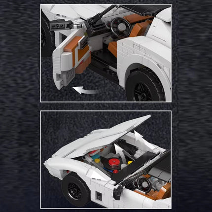 1347Pcs Technical C3 Vintage Car Building Block Assembly Oldtime Super Sport Car Brick Set Toys For Kids Christmas Gifts