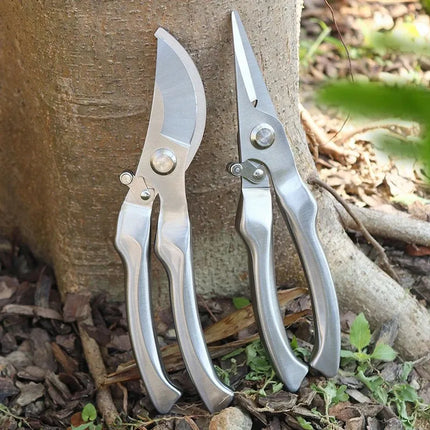 All Stainless Steel Professional Gardening Pruning Shears, Suitable for Pruning Tree Branches, Picking Fruits, and Greening Main