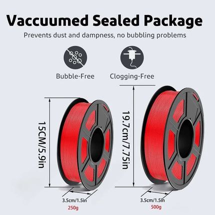 Basic PLA Filament 1.75mm 1kg 500g 250g FDM 3D Printer Filament Marble Black White Red High Speed 3D Printing Plastic Material