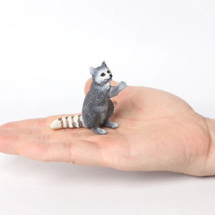 Realistic Forest Wild Animal Capybara Beaver Badger Wolverine Raccoon Meerkat Badger Model Figure Collector Toys for Kids