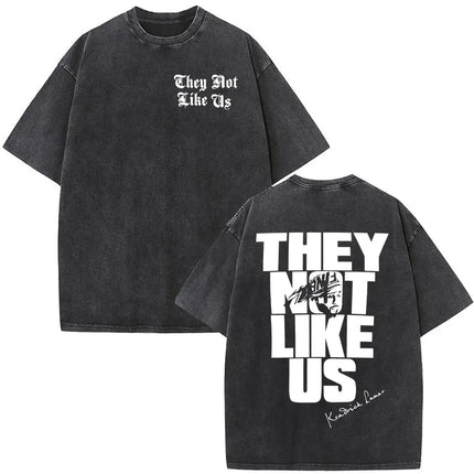 Washed Vintage Rapper Kendrick Lamar Album Merch T-shirts Men's Clothing Hip Hop Retro Oversized T-shirt Fashion Trend Tee Shirt