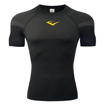 Compression Shirts Men's Rashguard Quick Dry Gym Fitness Shirts Spring Beach Surfing Athletic Sport Running Workout Tops Tees