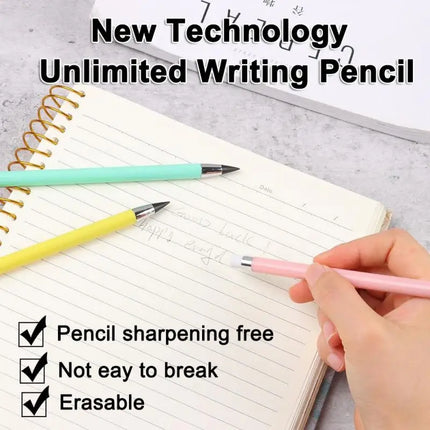 Eternal Pencil Erasable Unlimited Pencil Inkless Art Sketching Writing Hb Drawing Tools Cute Office Stationery Learning Supplies