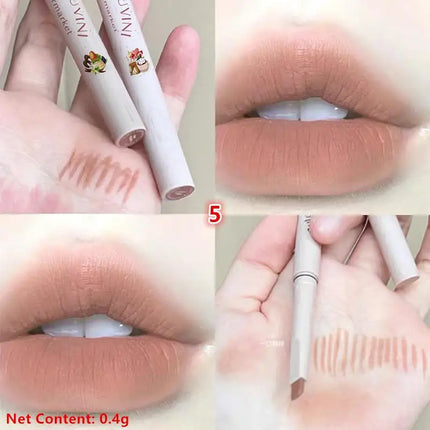 Nude Light Sweet Soft Matte Lip Liner Pencil Long-Lasting Resistant to Fading And Makeup Removal Shapes the Lip
