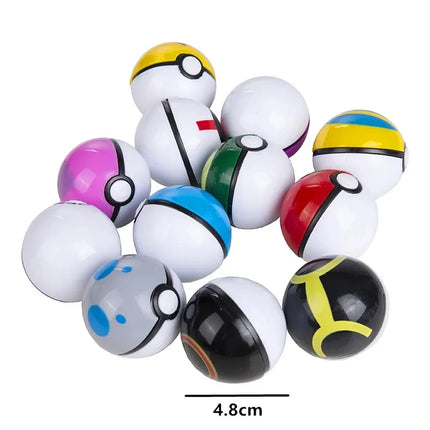 12 Pcs/Set Pokemon Pikachu Pokeball Action Figure Game Poke Ball Model Anime Figure Dolls Children Birthday Gift Toys