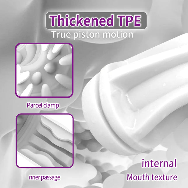 Male Masturbation Cup Telescopic Heated Sucking Pocket Pussy Blowjob Sex Machines for Men Vagina Masturbator Toy Adult Goods18+