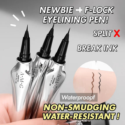 A.M.G Smooth Quick-Drying Eyeliner Pen Waterproof, Smudge-Proof, Long-Lasting, Colorful Eyeliner Pen