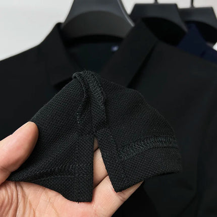 100% Cotton Breathable Polo Shirt, Short Sleeve Men's Branded T-shirt 2023, Summer High-End Embroidered Casual Loose Polo Shirt for Men