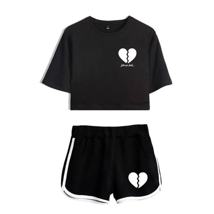 Youthful Payton Moormeier T-shirts shorts Pants Dew navel Sport Girls Short Sleeve Suits Sexy Girls Summer Two Pieces sets