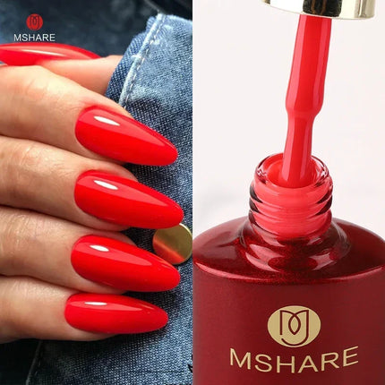 MSHARE Milky Pink Rubber Base Gel Camouflage Color Coat Soak Off Nails Gels Varnish Lacquer 10ml UV LED Gel Polish TPO Free Gel