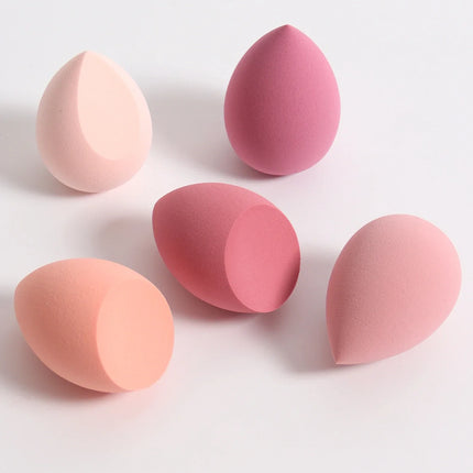 5-Pack Dual-Use Makeup Sponge Set - Velvet for Liquid/Cream/Powder | Vegan Eco-Friendly Travel Essentials