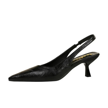 Banquet High Heels For Women Simple Slim Heels With Empty Pointed Toe Shoes With Tripping Temperament Fashionable Women's Shoes