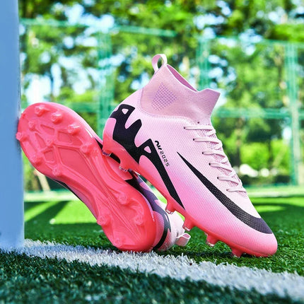 Original Men Football Field Boots Professional Society Cleats Children Soccer Shoes Grass Training Kids Non Slip Football Shoes