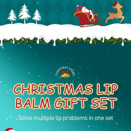 4pcs Lip Balm Set,Christmas Gift Set,Nourishing & Moisturizing Lip Butter Skin Care Lipsticks Makeup for Holiday New Year Gift