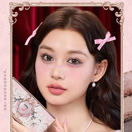 Flowerknows Strawberry Cupid Collection Facial Complexion Palette Blush Eyeshadow Highlighter Flower Know Face Bronzer Palette