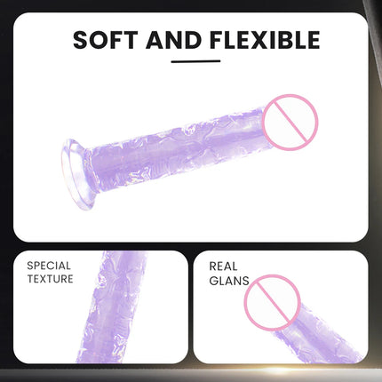 Jelly Dildo Jelly Penis Suction Cup Dildo Transparent Realistic Dildo Jelly Dick masturbation Sex Toys for women Soft penis