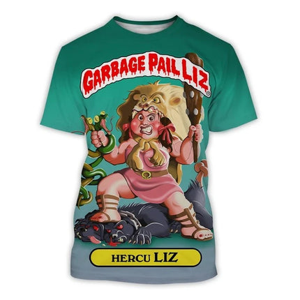 Cartoon Garbage Pail Kids Graphic T-shirts 3D Print Kid Anime Tees Fashion Men Women Short Sleeve O-Neck Tshirt Harajuku Y2k Top