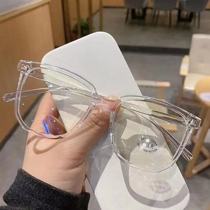 Square frame Myopia Glasses Men Women Anti-blue oversized Eyewear Unisex Luxury Clear Diopter Prescription Eyeglasses 0 to -6.0