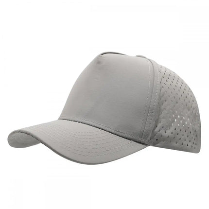 1PC New Five-ply laser perforated quick-drying cap breathable sports visor cap summer waterproof perforated truck baseball cap