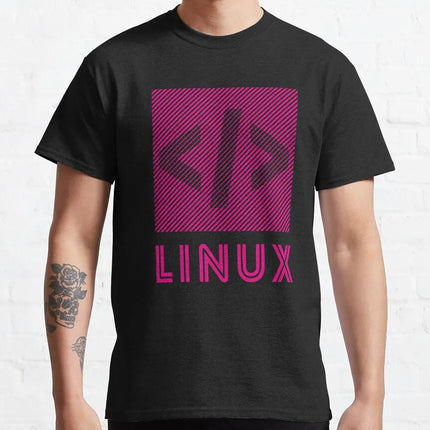 linux tux mario like troll Linux Just Sudo It Geek command computer softwar admin funny t shirt 100% cotton printed plus size