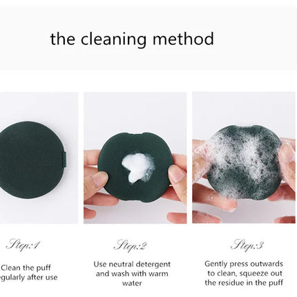 Yaozhi 3pcs Cosmetic Makeup Puff I'm Pineapple Pie Air Cushion Soft Blender Sponge Dry Wet Foundation Smooth Powder Makeup Tool