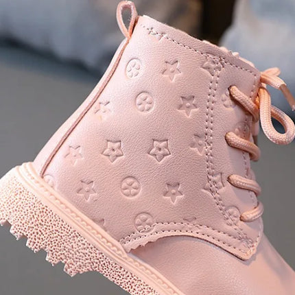 Bota Kid Boots Kid Fashion Boots Autumn Winter Boys British Plush Short Boot Girl Ankle Boots French Boy/ Girls Boot Kid Shoes