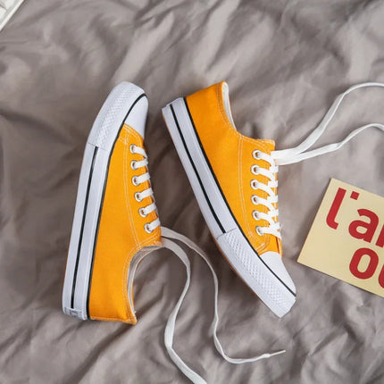 Unisex Casual Canvas Flat Shoes Spring Summer Breathable Rubber Sole Comfortable Slip-On Adults Flat Heel Fashionable Trendy
