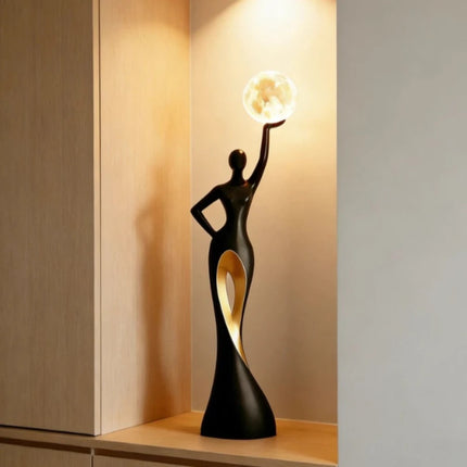 Large Figure Sculpture Art Ornament Creative Floor Lamp Modern Light Luxury Home Living Room Soft Decoration High-end Gifts