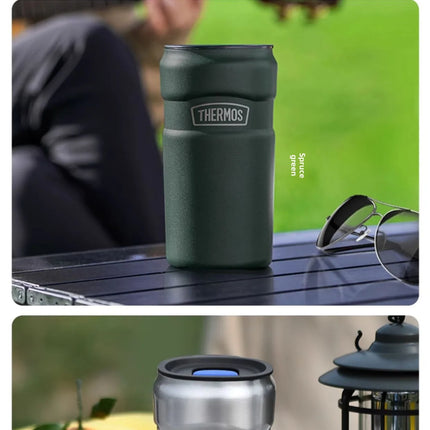 THERMOS 440ml Food-Grade 316L Steel Tumbler,6H Heat Retention Thermos for Office Commute,Leakproof Portable Coffee Mug, BPA Free