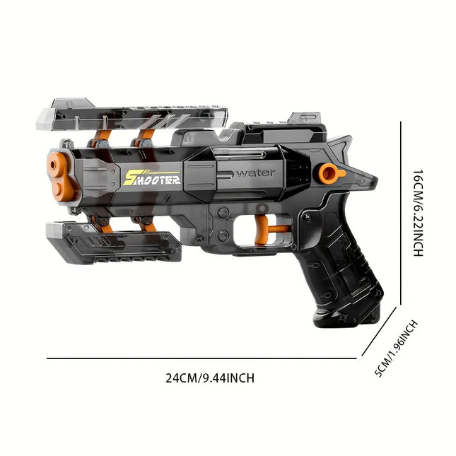 Manual Water Gun for Kids Deformable Durable Plastic Watergun Summer Outdoor Interactive Water Blaster Toys For Pool Beach Party