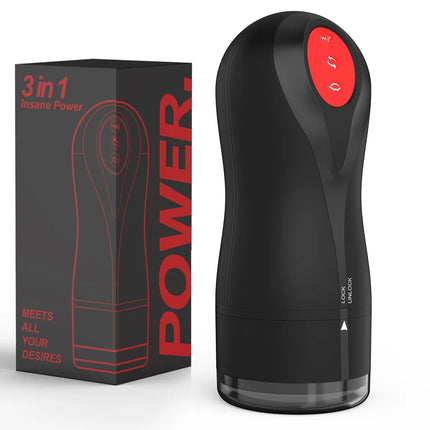 Mens Automatic Sucking Masturbator Rotating Vibration Penis Pump Blowjob Trainer Pussy Pocket Cocks Glans Massager Male Sex Toys