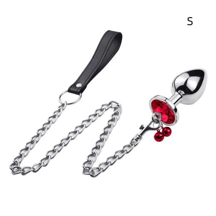 New Removable Butte Plug Stainless Steel Anal Plug With Bell Metal Chain Prostate Massager Adult Erotic Sex Toys Couples Women