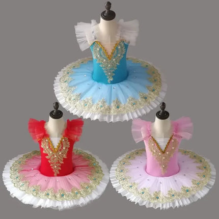 Ballerina Dance Costume Girls Dresses Princess Summer Tutu Adult Child Ballet Dress Kids Clothes Baby Vestidos Girl Outfit