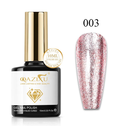1-4pcs 10ml 4 Colors Golden Silver Glitter Gel Nail Polish Set UV LED Soak off Gel Varnish Shiny Nail Art For Salon Home Winter