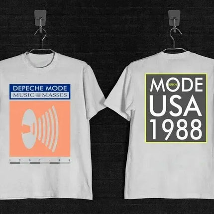 Depeche Mode The Singles Tour Graphic Printed Casual Loose Short Sleeved Rock Sports T-shirts Vintage Clothing Fans Gift Unisex