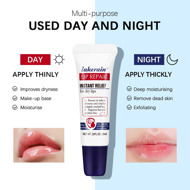2pcs/Lot Moisturizing Lip Repair Gel Instant Relief For Dry Lips Liquid Lip Balm Paraben Free Lip Care Product Reduce Lip Lines