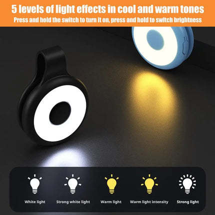 Magnetic Light for MagSafe Multifunctional Magnetic LED Flashlight-Mini Keychain Rechargeable Battery Compact LED Phone Light