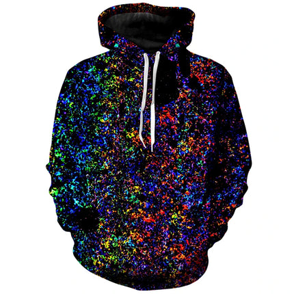 2024 autumn/winter 3D Printing Oil Painting Colorful Pullover Fashion Street men's Sportswear Casual Long Sleeve Unisex Hoodie