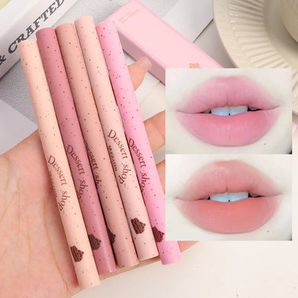 Milk Matte Smooth Lip Liner Pen Makeup Waterproof Lasting Contouring 3D Lips Lip Stick Pencil Nude Pink Lip Tint Lips Cosmetic