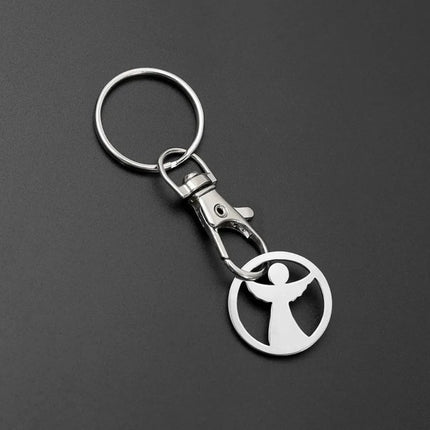 Trolley Cart Tokenrings Keychains Shopping Trolley Token Coin Keyring