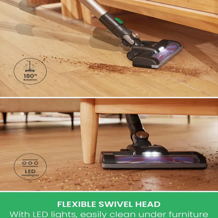 Cordless Vacuum Cleaner 22Kpa Ultra Lightweight 3 in 1 Stick Vacuum Up to 35mins Runtime for Home Pet Hair Hard Floor