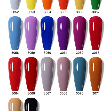 Clou Beaute 15ml HEMA TPO FREE Color Gel Nail Polish Nude Pink Red Green Collection Nail Gel Polish Glitter Soak Off UV LED Gel