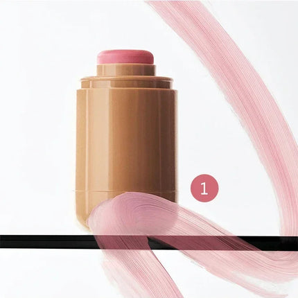 Magic Blush Stick 3-in-1 Cheek Lip Tinted Moistured Blush Stick Silky Brighten Blush Cream Blusher Cosmetics Tubes Matte Contour