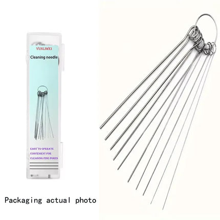 10set Showerhead Cleaning Needle Stainless Steel Keyboards Shower Heads Needle Cleaner Home Multi-purpose Nozzle Cleaning Tool