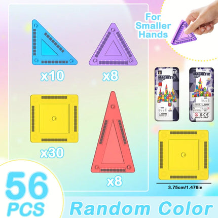 3.75cm Mini Magnetic Tiles Educational Magnetic Building Blocks Set Toy For Kids Children Holiday Gift