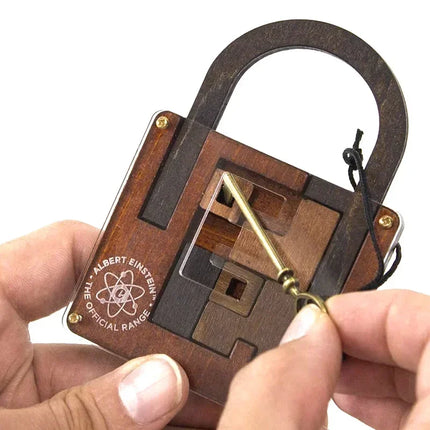 Classic Wooden Brainteaser Puzzle Game High Difficulty IQ Lock Challenge Kids Adults Toys Gifts Children's Cognitive Development