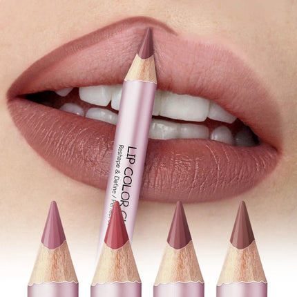 Lakerain Easy To Wear Non-stick Cup Lip Contouring Lip gloss lipstick Pen 4 Colors Lipliner Pencil Waterproof Matte Cosmetics