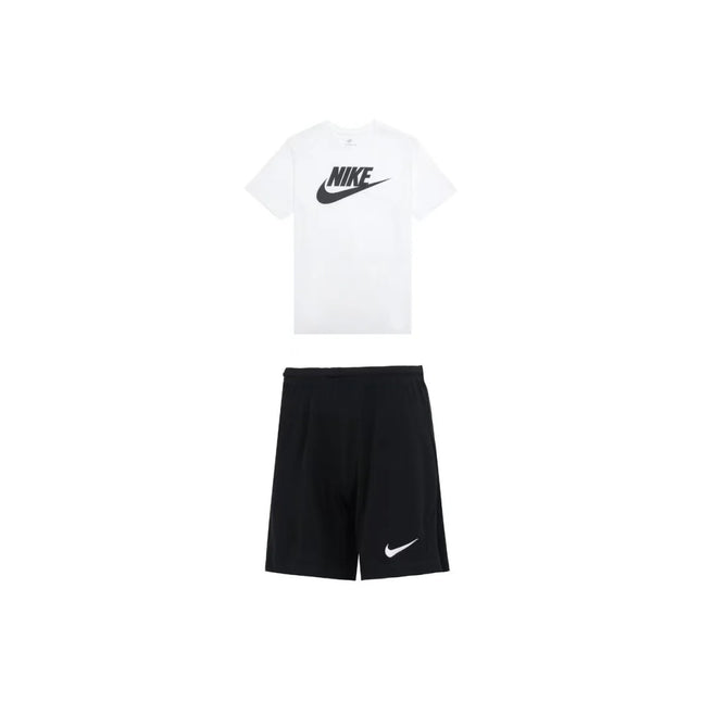 Nike Breathable Short-Sleeve T-Shirt & Quick-Dry Marathon Elastic Waist Shorts Casual Sports Set AR5005-101 BV6856-010