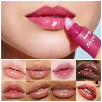 Hose Pearl Chain Lip Butter Balm Glaze Waterproof Lasting Gloss Moisturizing Water Light Mirror Lipstick Shine