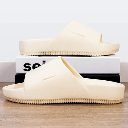 2024 New Ultra Soft Casual Sports Wear-Resistant Outdoor Elevated Slipper Sandals Couple Model Slippers For Women